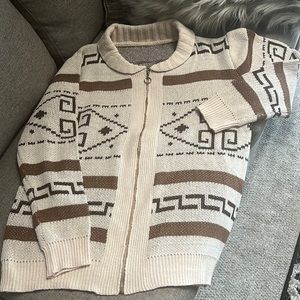 Vintage zip up sweater